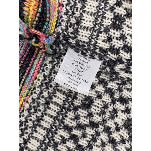 Monteau hooded Intarsia duster cardigan - XS - Picture 8 of 8